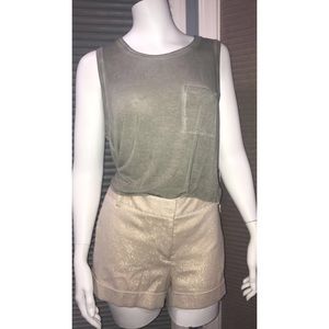 Express sparkle gold shorts